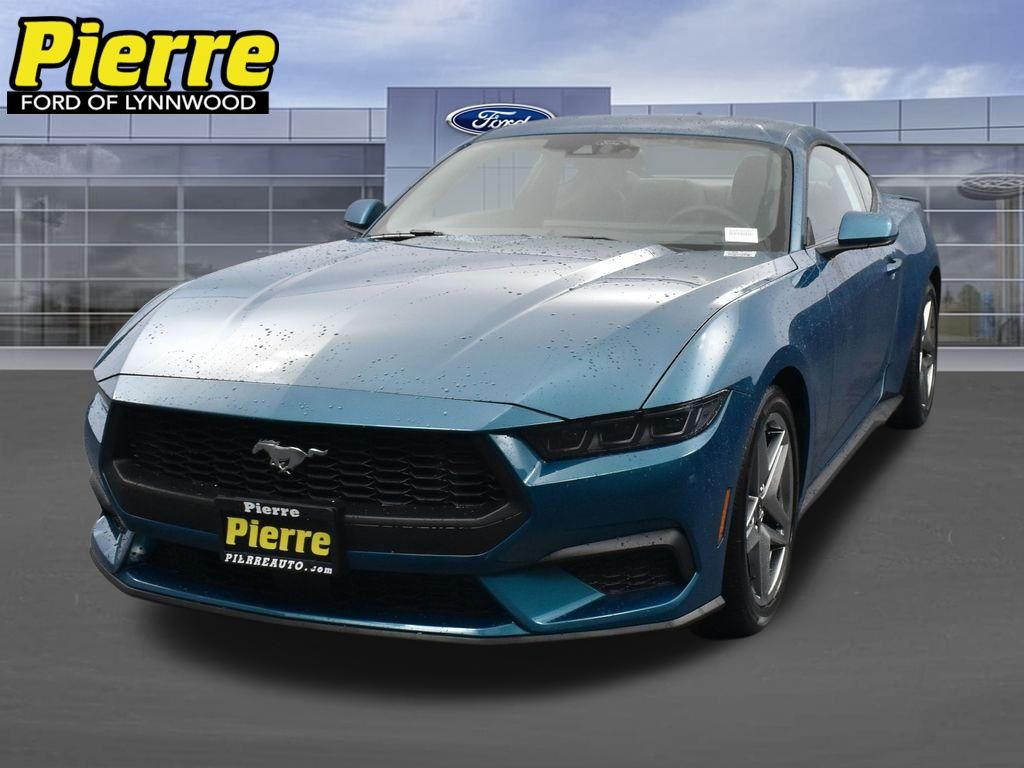 Adriatic Blue Metallic 2026 Ford Mustang EcoBoost Premium Fastback RWD Coupe Rear-Wheel Drive Automatic