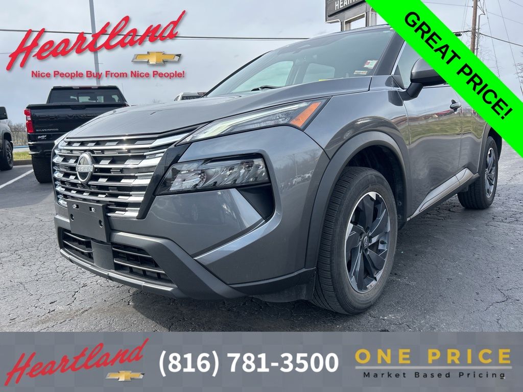 Gray (Gun Metallic) 2024 Nissan Rogue SV FWD SUV / Crossover Front-Wheel Drive Continuously Variable Transmission