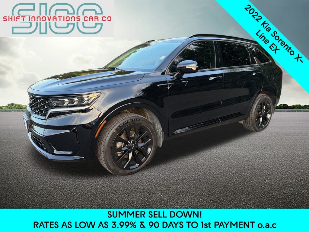 Black 2022 Kia Sorento SUV / Crossover All-Wheel Drive 8-Speed Dual Clutch