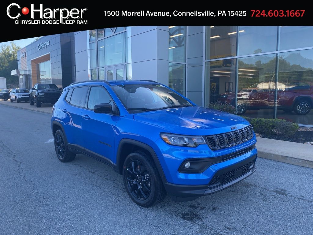 Hydro Blue Pearlcoat 2026 Jeep Compass Latitude 4WD SUV / Crossover Four-Wheel Drive 8-Speed Automatic