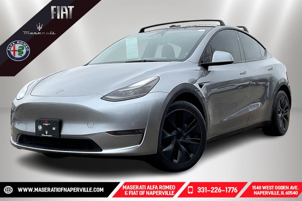 Gray 2024 Tesla Model Y Long Range AWD SUV / Crossover All-Wheel Drive 1-Speed Automatic