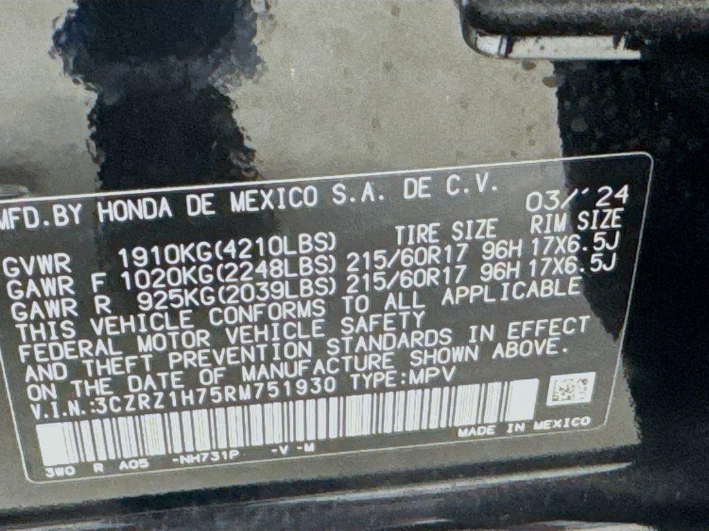 Used Car 2024 Honda Hr-v  Ex-l For Sale Under $30,000 In Austin, Texas