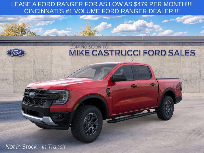 Ruby Red Metallic Tinted Clearcoat 2026 Ford Ranger Pickup Truck Four-Wheel Drive Automatic