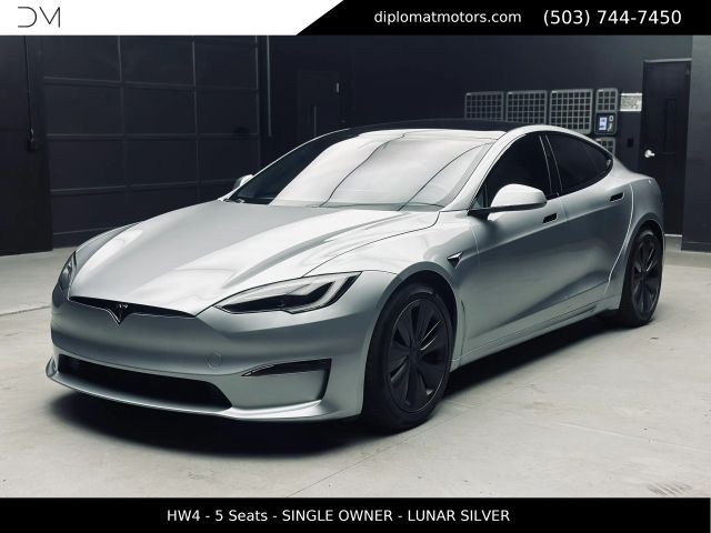 Silver 2025 Tesla Model S Sedan All-Wheel Drive 1-Speed Automatic