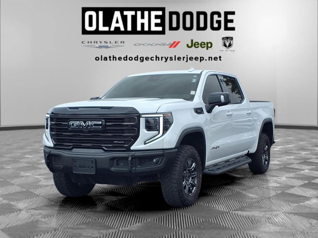 Summit White 2024 GMC Sierra 1500 AT4X Crew Cab 4WD Pickup Truck Four-Wheel Drive Automatic
