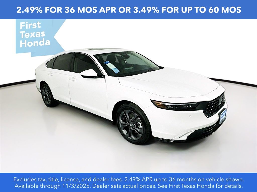 New Car 2025 Honda Accord Hybrid  Ex-l For Sale Under $40,000 In Austin, Texas
