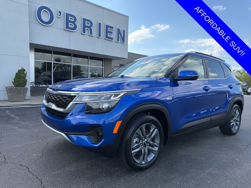 Neptune Blue 2021 Kia Seltos S AWD SUV / Crossover All-Wheel Drive Continuously Variable Transmission