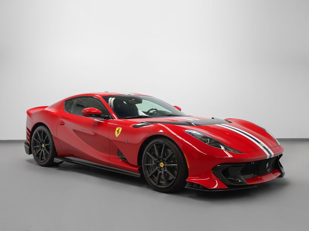 Rosso TRS 2024 Ferrari 812 Competizione Coupe RWD Coupe Rear-Wheel Drive 7-Speed Manual