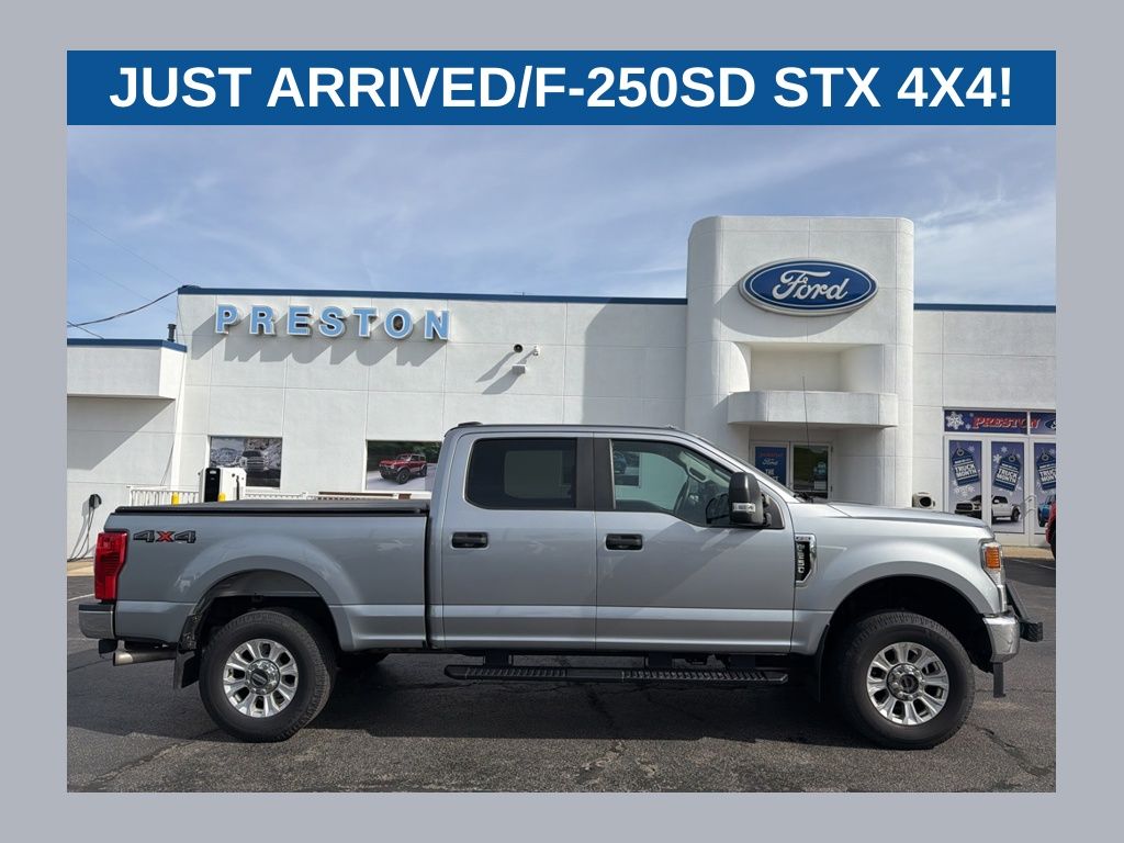 Silver 2020 Ford F-250 Super Duty XL Crew Cab 4WD Pickup Truck Four-Wheel Drive 6-Speed Automatic