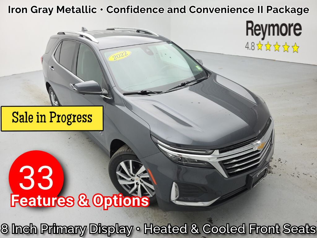 Iron Gray Metallic 2022 Chevrolet Equinox SUV / Crossover Four-Wheel Drive 6-Speed Automatic Overdrive
