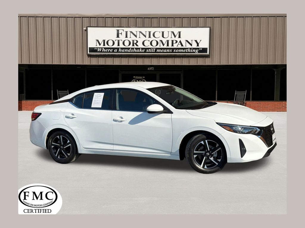 White (Fresh Powder) 2025 Nissan Sentra SV FWD Sedan Front-Wheel Drive Continuously Variable Transmission