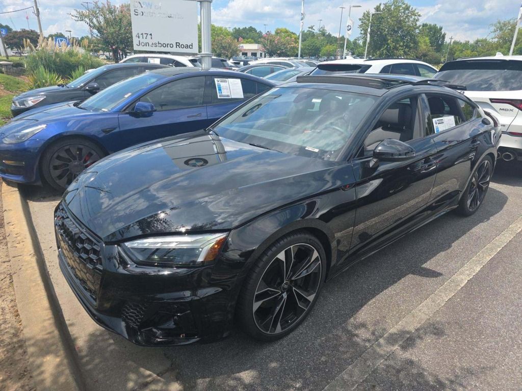 Mythos Black Metallic 2024 Audi S5 Sportback Sedan All-Wheel Drive 8-Speed Automatic
