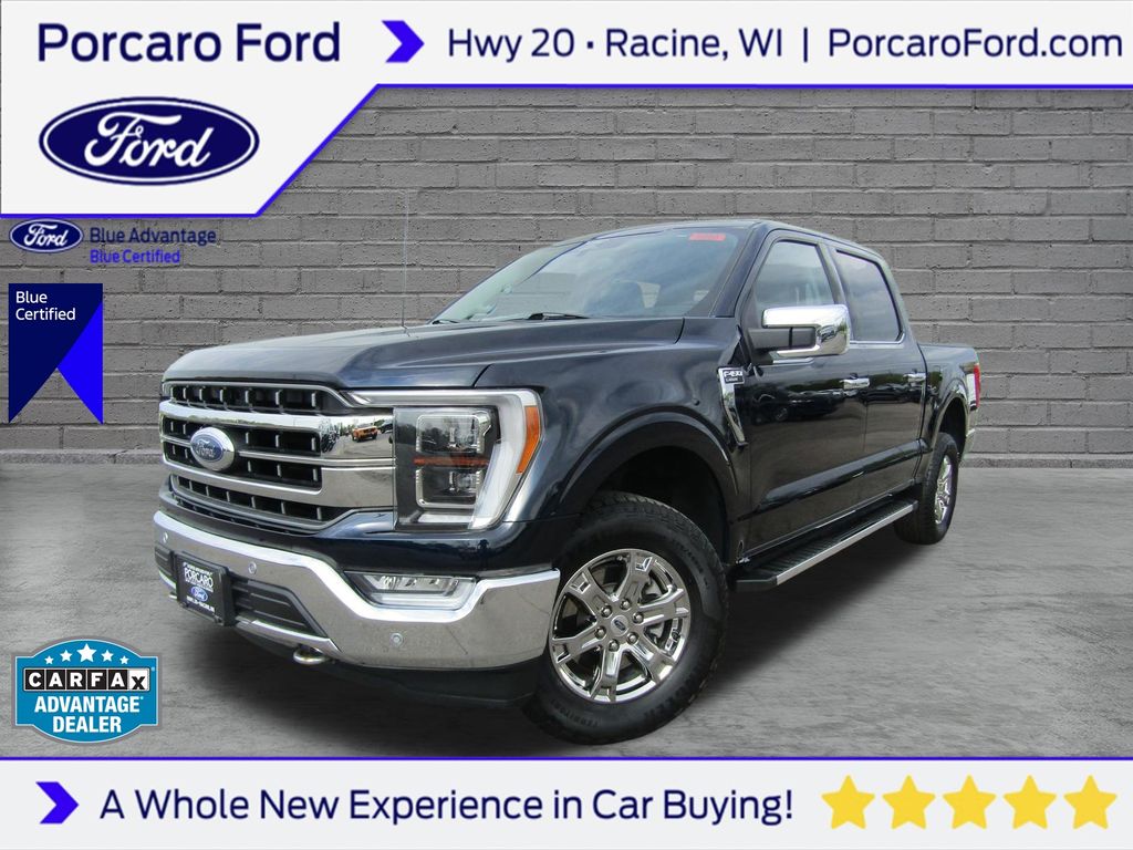 Antimatter Blue Metallic 2022 Ford F-150 Pickup Truck Four-Wheel Drive Automatic