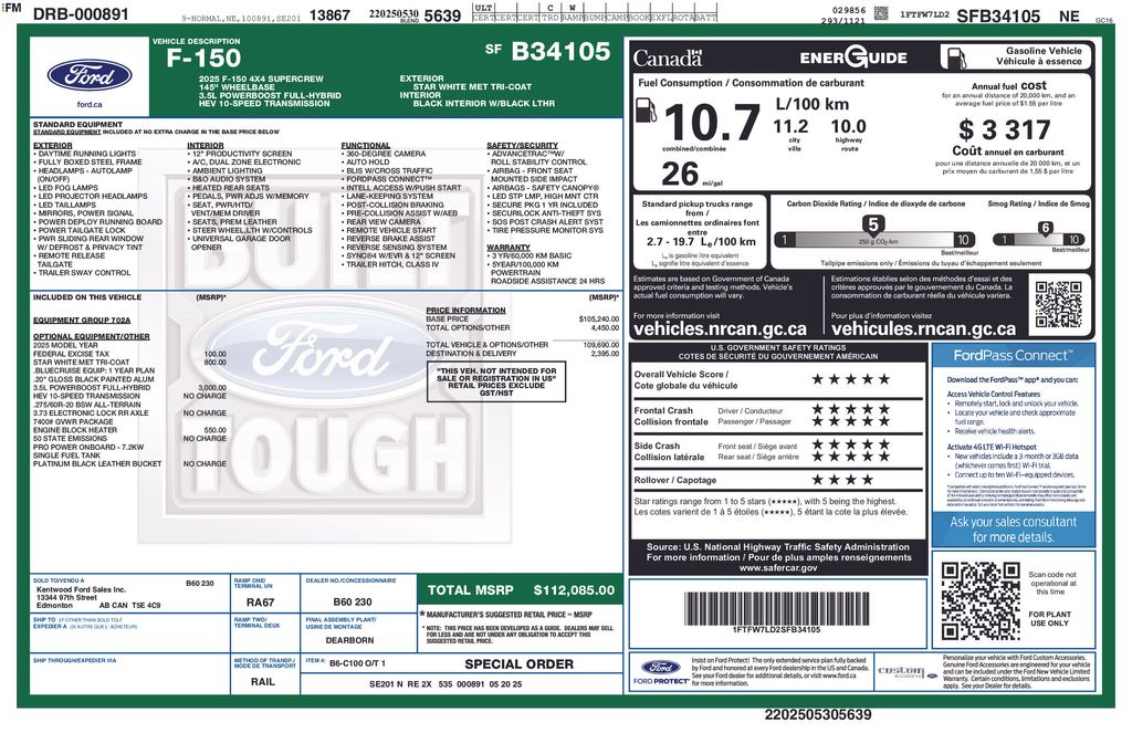 2025 Ford F-150 Platinum