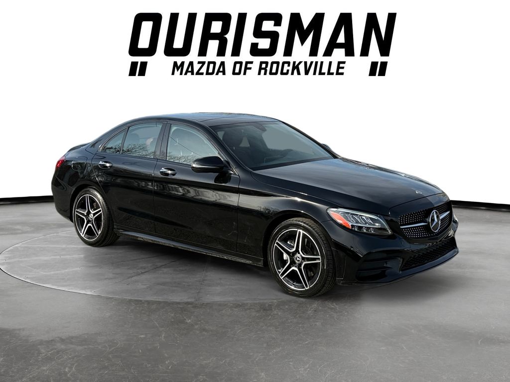 Black 2021 Mercedes-Benz C-Class C 300 Sedan 4MATIC Sedan All-Wheel Drive 9-Speed Automatic