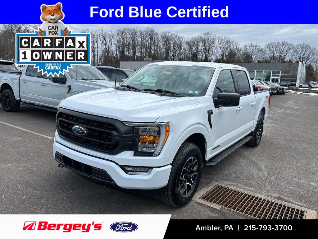 Oxford White 2023 Ford F-150 XLT SuperCrew 4WD Pickup Truck Four-Wheel Drive 10-Speed Automatic