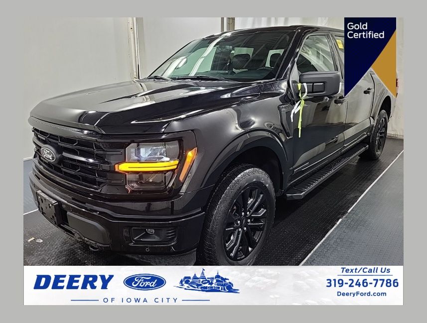 Agate Black Metallic 2024 Ford F-150 Pickup Truck Four-Wheel Drive Automatic