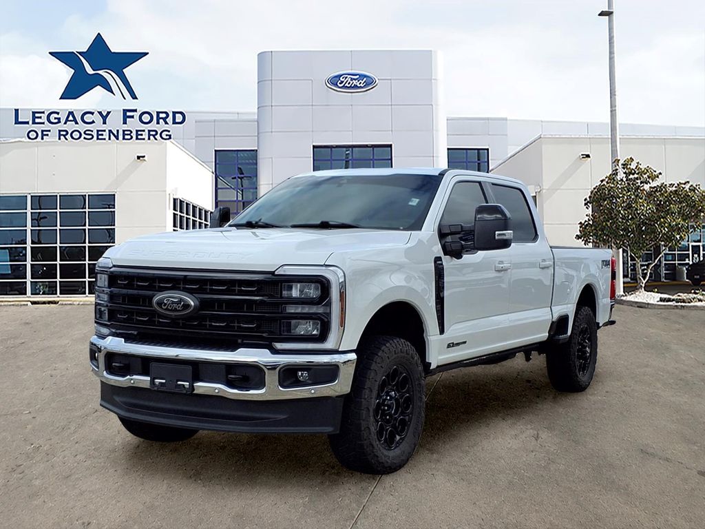 2024 Ford F-350SD Lariat White at Central Houston Nissan