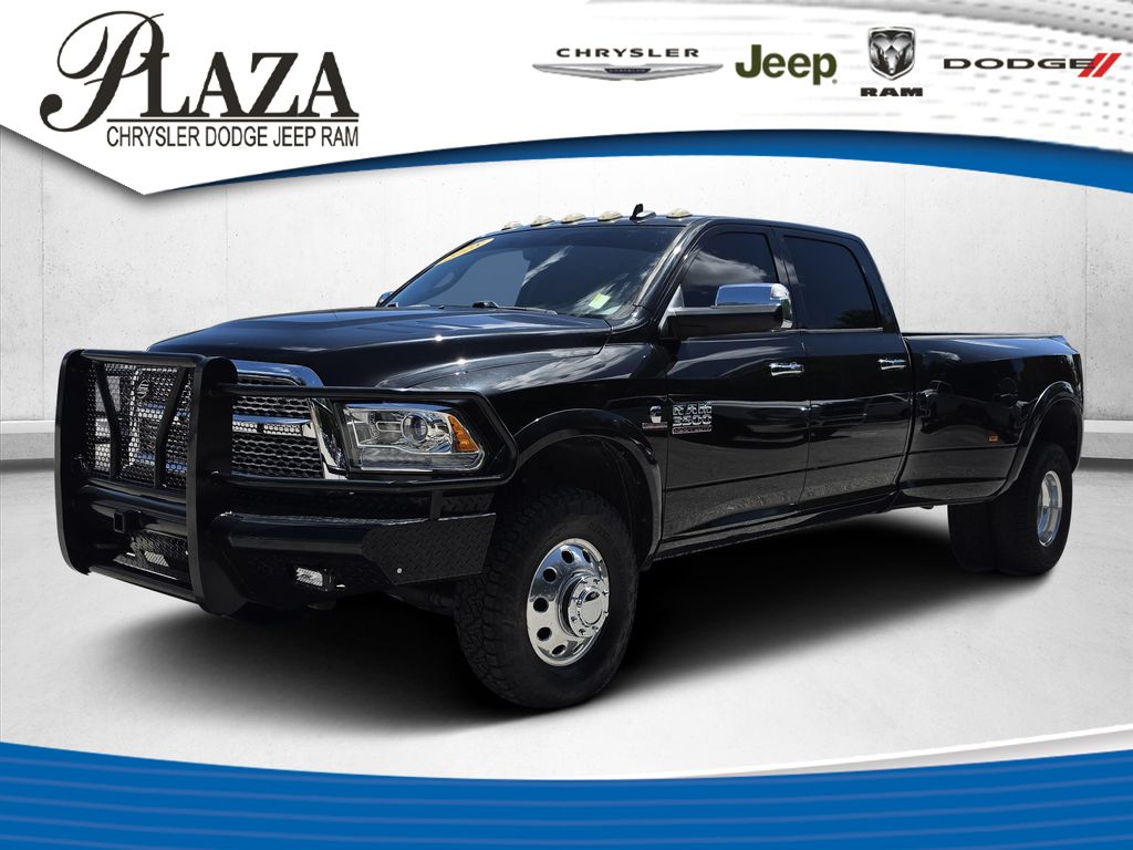 Brilliant Black Crystal Pearlcoat 2018 RAM 3500 Pickup Truck Four-Wheel Drive 6-Speed Automatic