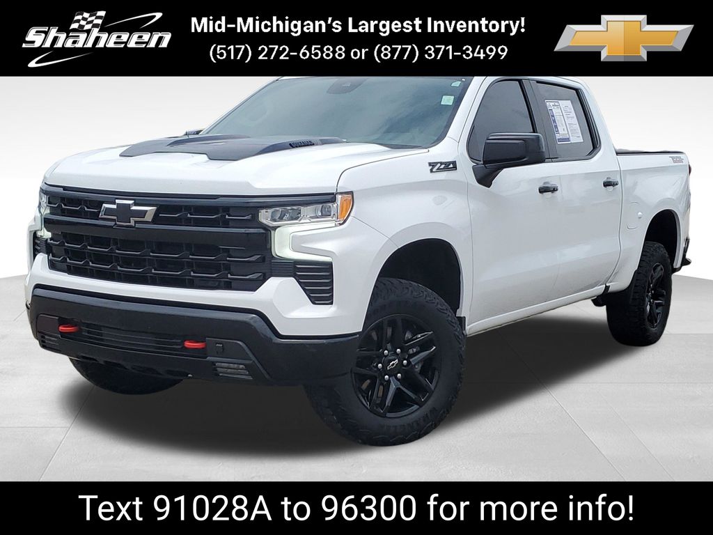 Summit White 2024 Chevrolet Silverado 1500 Pickup Truck Four-Wheel Drive Automatic