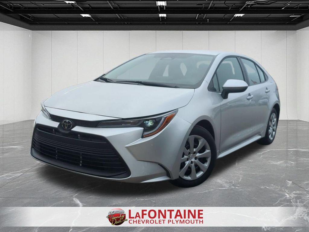 Classic Silver Metallic 2025 Toyota Corolla LE FWD Sedan Front-Wheel Drive Continuously Variable Transmission