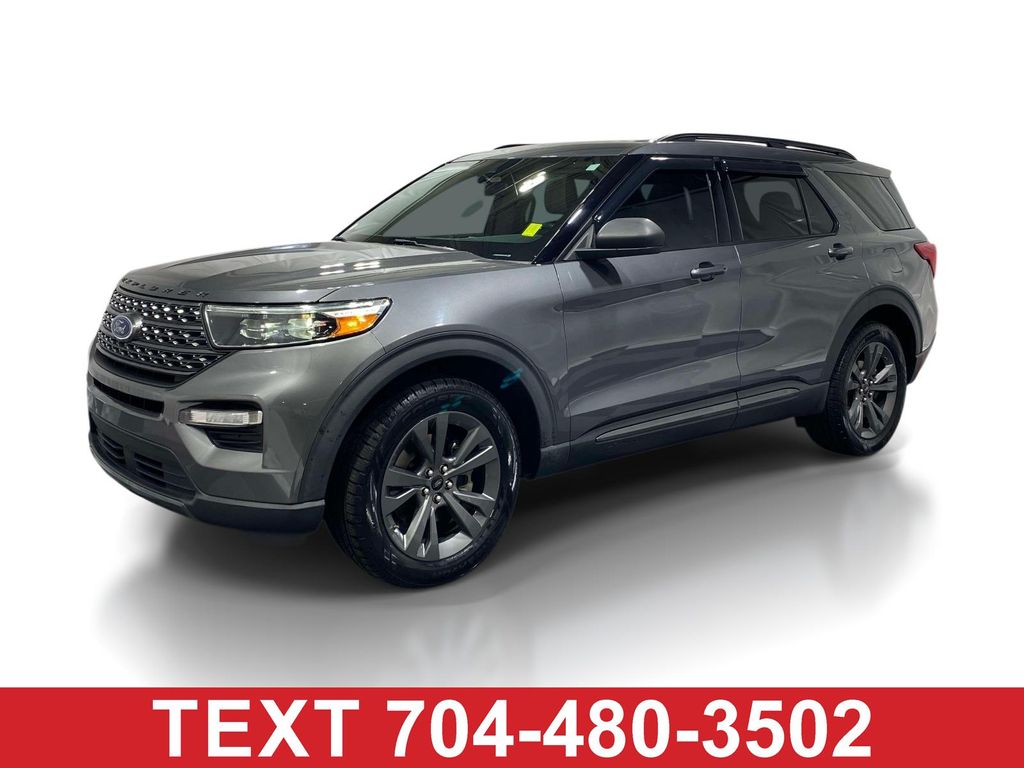 Gray Metallic 2021 Ford Explorer XLT AWD SUV / Crossover All-Wheel Drive Automatic