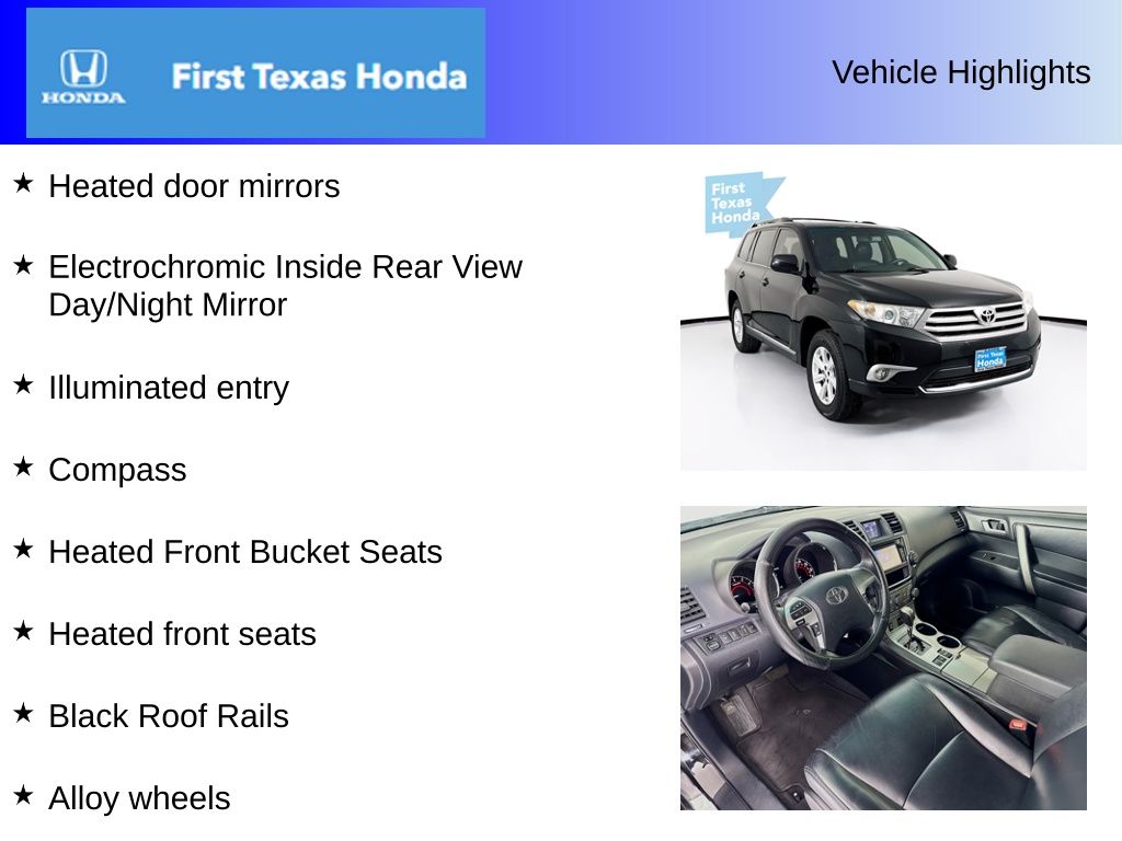 Used Car 2013 Toyota Highlander  Se For Sale Under $15,000 In Austin, Texas