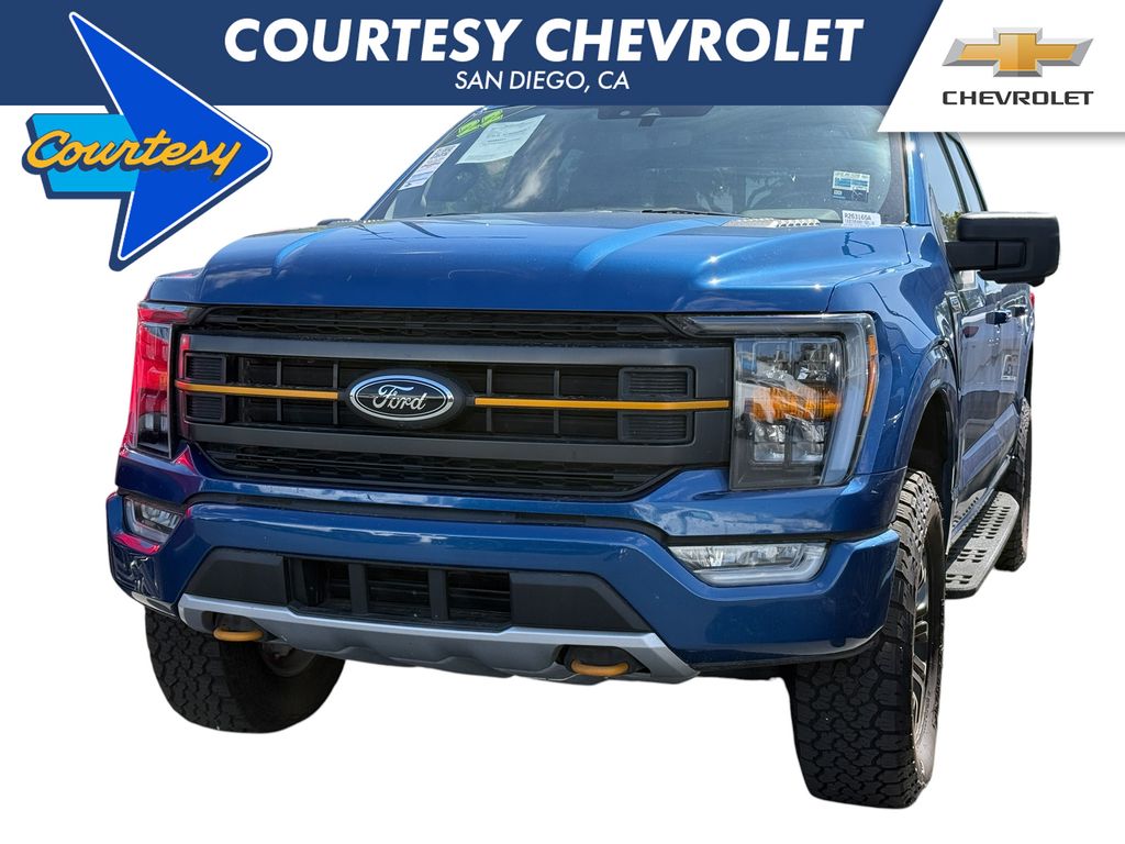 Blue Metallic 2022 Ford F-150 Pickup Truck Four-Wheel Drive Automatic