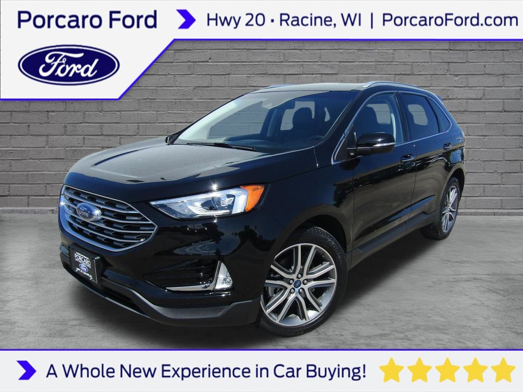 Agate Black Metallic 2019 Ford Edge SUV / Crossover All-Wheel Drive 8-Speed Automatic