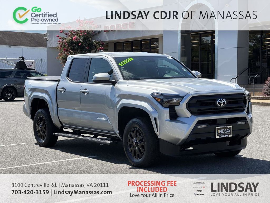 Celestial Silver Metallic 2025 Toyota Tacoma Pickup Truck Four-Wheel Drive 8-Speed Automatic