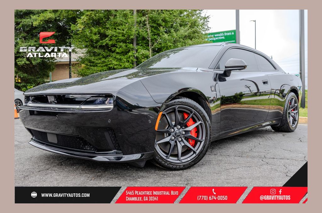Diamond Black Crystal Pearlcoat 2024 Dodge Charger Daytona Coupe All-Wheel Drive 1-Speed Automatic