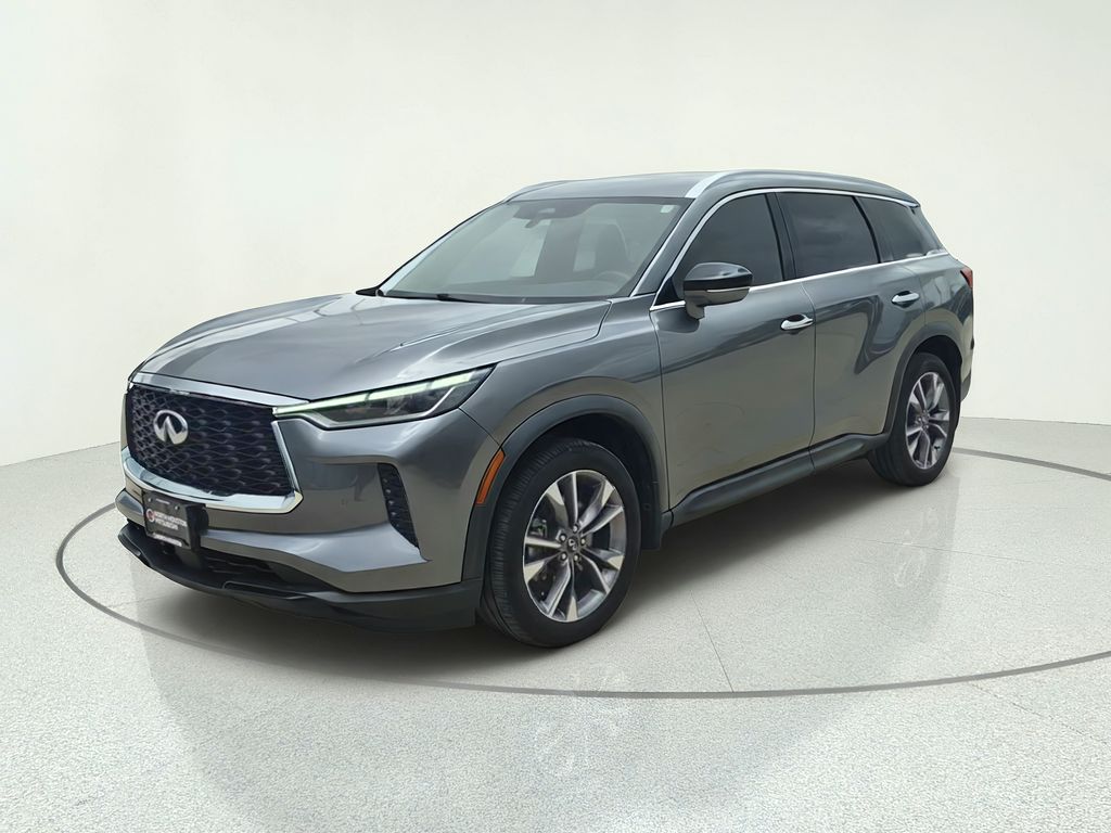 2023 INFINITI QX60 LUXE Gray at Bayshore Chrysler Jeep Dodge Ram