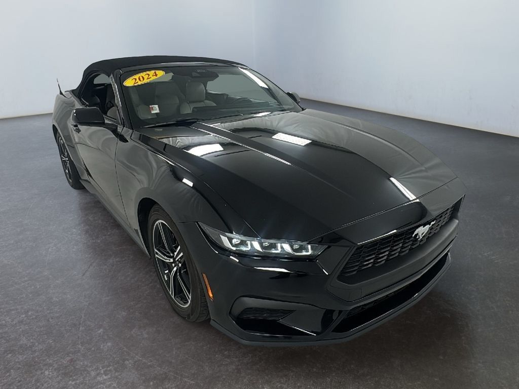 Shadow Black 2024 Ford Mustang EcoBoost Premium Convertible RWD Convertible Rear-Wheel Drive Automatic