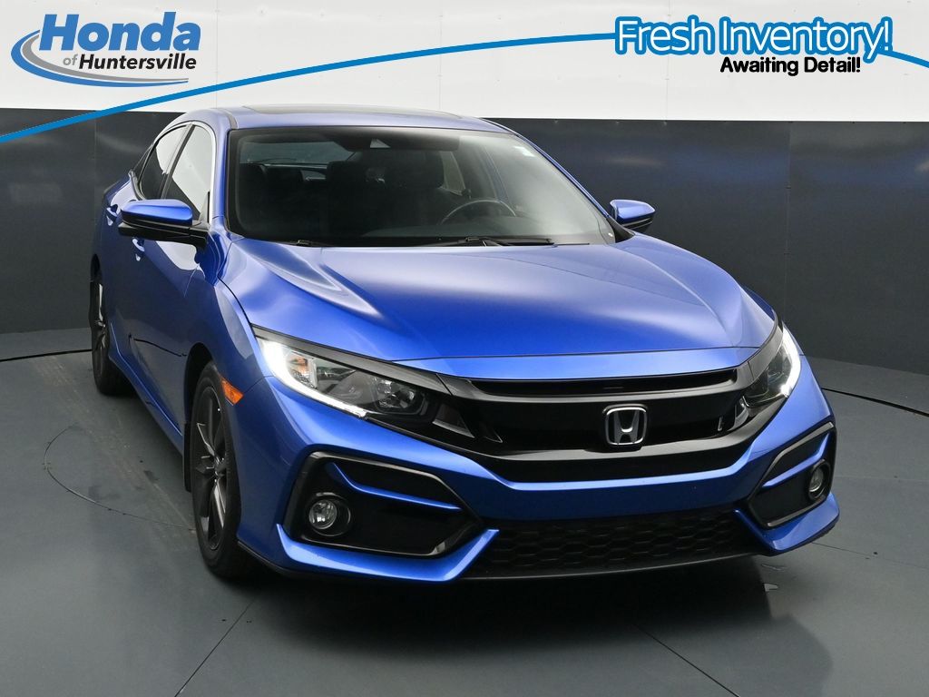 Aegean Blue Metallic 2020 Honda Civic Hatchback Hatchback Front-Wheel Drive Continuously Variable Transmission