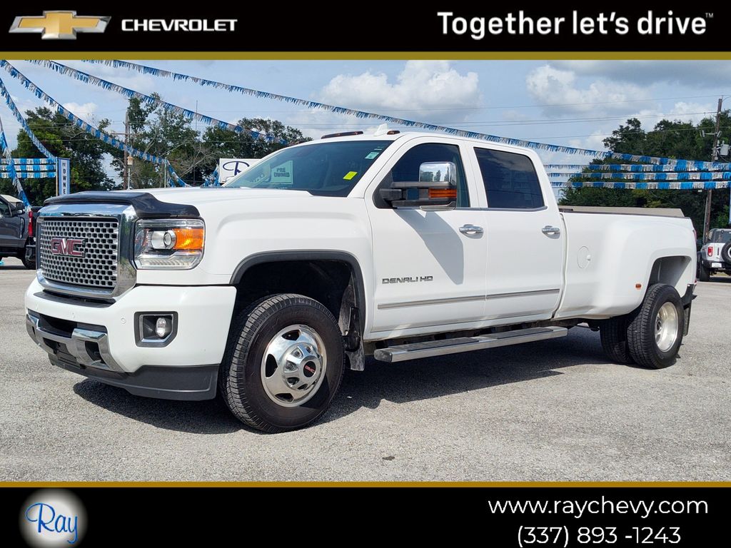 Summit White 2015 GMC Sierra 3500HD Pickup Truck Four-Wheel Drive 6-Speed Automatic