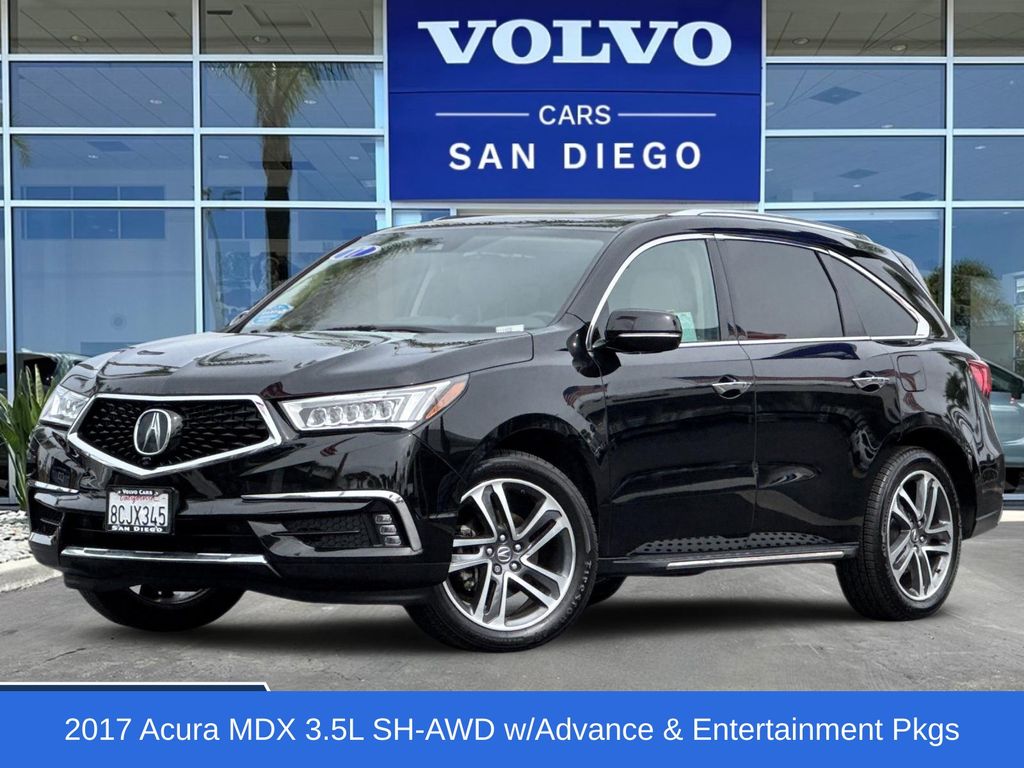 Crystal Black Pearl 2017 Acura MDX SH-AWD with Advance and Entertainment Package SUV / Crossover All-Wheel Drive 9-Speed Automatic