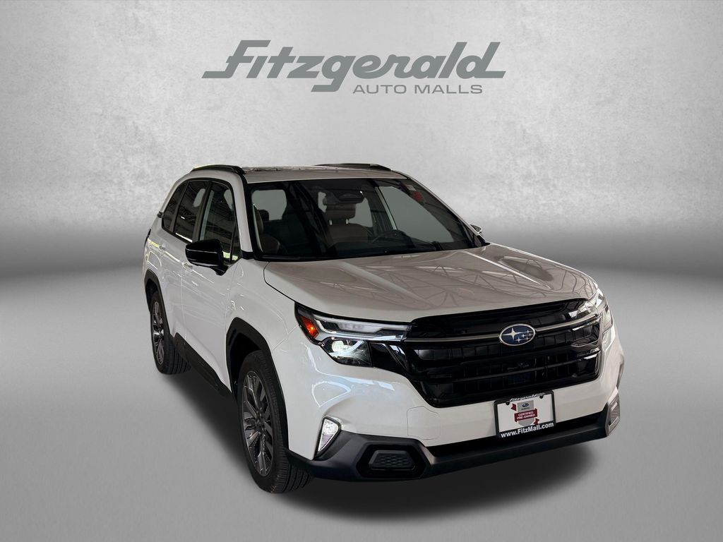 Crystal White Pearl 2025 Subaru Forester SUV / Crossover All-Wheel Drive Continuously Variable Transmission