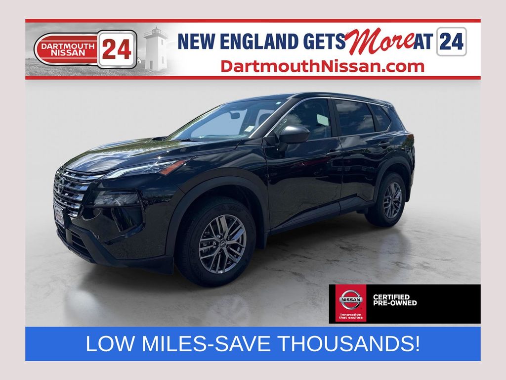 Super Black 2025 Nissan Rogue S AWD SUV / Crossover All-Wheel Drive Continuously Variable Transmission