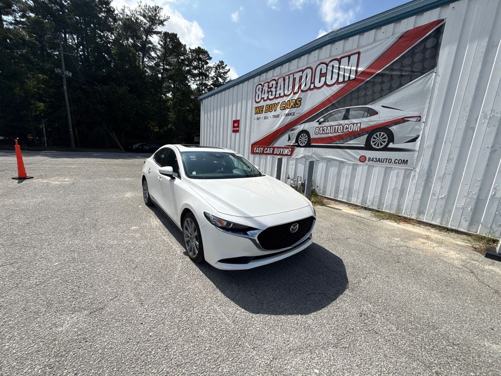 Snowflake White Pearl Mica 2025 Mazda MAZDA3 Sedan Front-Wheel Drive 6-Speed Automatic