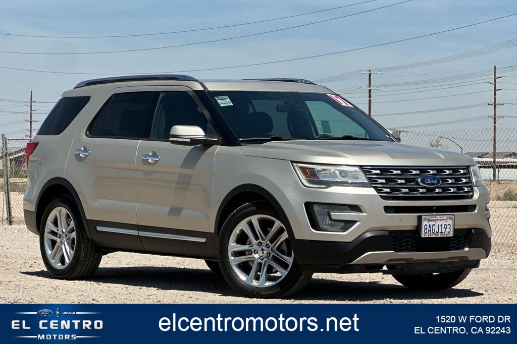 White Gold Metallic 2017 Ford Explorer Limited SUV / Crossover Front-Wheel Drive 6-Speed Automatic