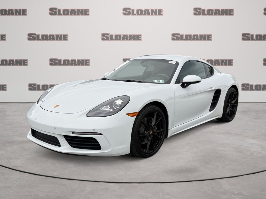 White 2019 Porsche 718 Cayman Coupe Rear-Wheel Drive