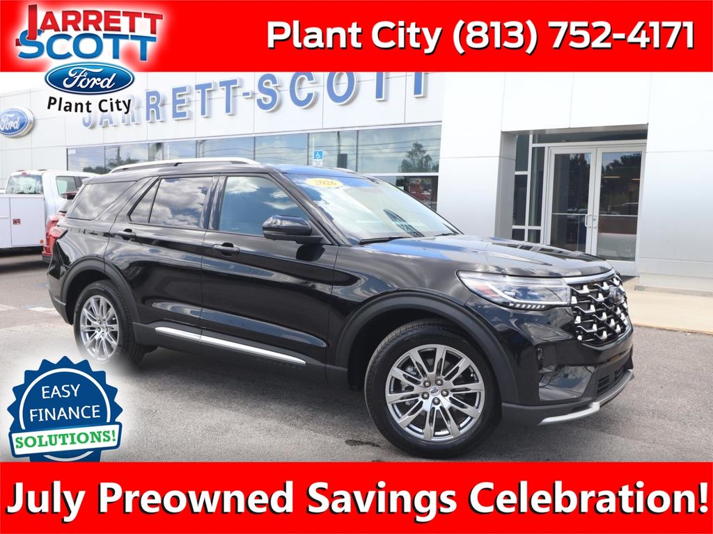 Agate Black Metallic 2026 Ford Explorer SUV / Crossover Rear-Wheel Drive Automatic