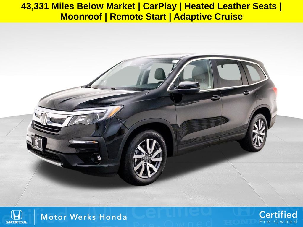 Crystal Black Pearl 2019 Honda Pilot EX-L AWD SUV / Crossover All-Wheel Drive 6-Speed Automatic