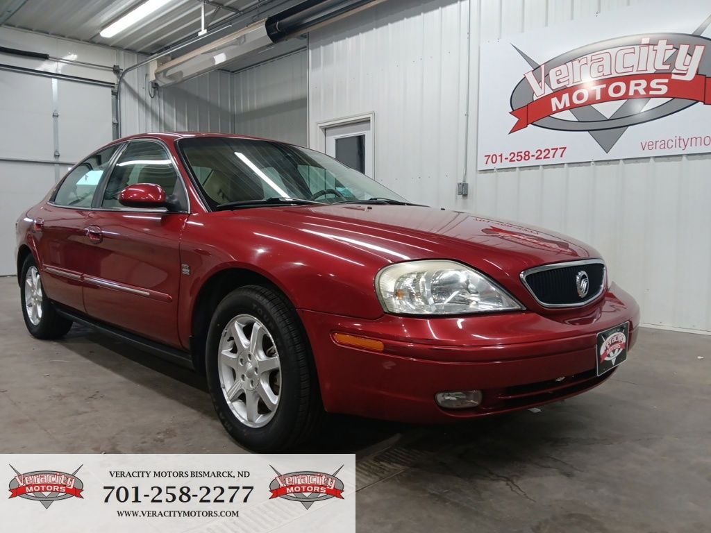 Red 2001 Mercury Sable Sedan Front-Wheel Drive 4-Speed Automatic Overdrive