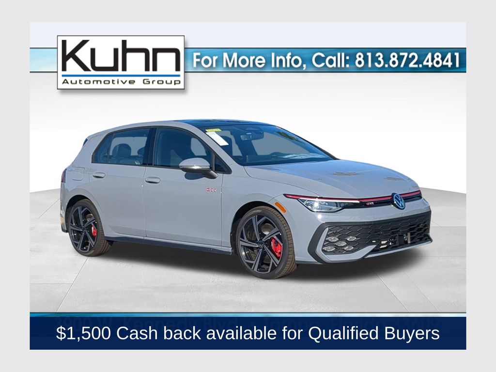 Moonstone Gray 2026 Volkswagen Golf GTI Hatchback Front-Wheel Drive 7-Speed Dual Clutch