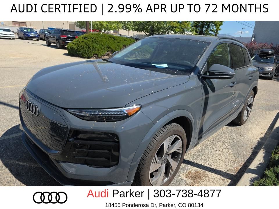 Magnet Gray 2025 Audi Q6 e-tron quattro Premium Plus SUV / Crossover All-Wheel Drive Automatic