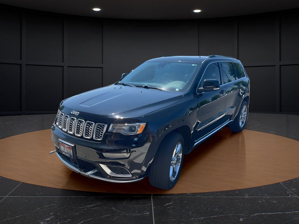 Diamond Black Crystal Pearlcoat 2017 Jeep Grand Cherokee SUV / Crossover Four-Wheel Drive 8-Speed Automatic