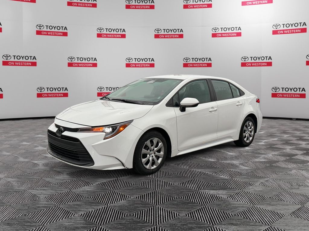 White 2025 Toyota Corolla Sedan Front-Wheel Drive Continuously Variable Transmission
