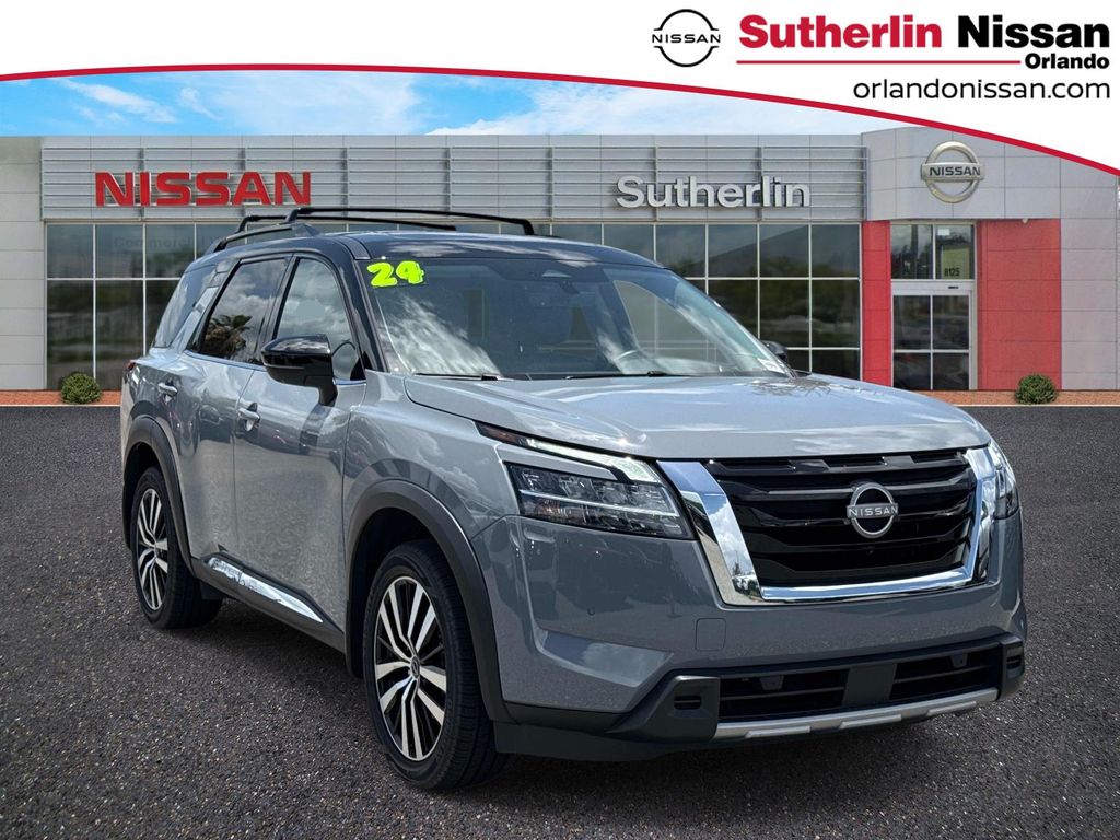 Super Black 2024 Nissan Pathfinder Platinum FWD SUV / Crossover Front-Wheel Drive 9-Speed Automatic