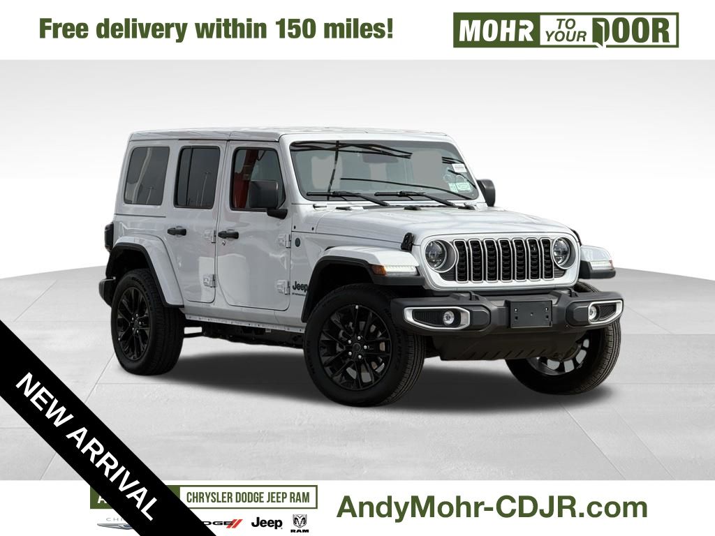 Bright White Clearcoat 2025 Jeep Wrangler 4xe Sahara 4WD SUV / Crossover Four-Wheel Drive 8-Speed Automatic